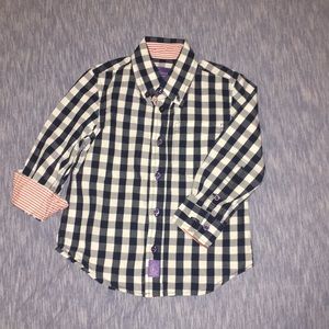 Ciao Marco boys oxford polo 2T red white blue